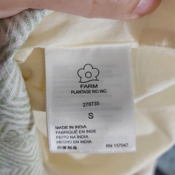 FARM rio maxi dress with cutouts and banana tree - like new - Picture 12 of 14